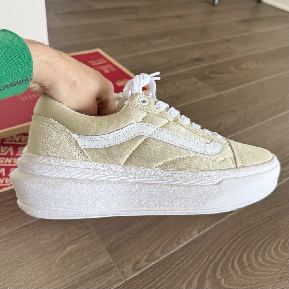 VANS Old Skool Overt CC Platform Sand Low Shoes Comfy Cush Mens 8 Womens 9.5 - Picture 5 of 13